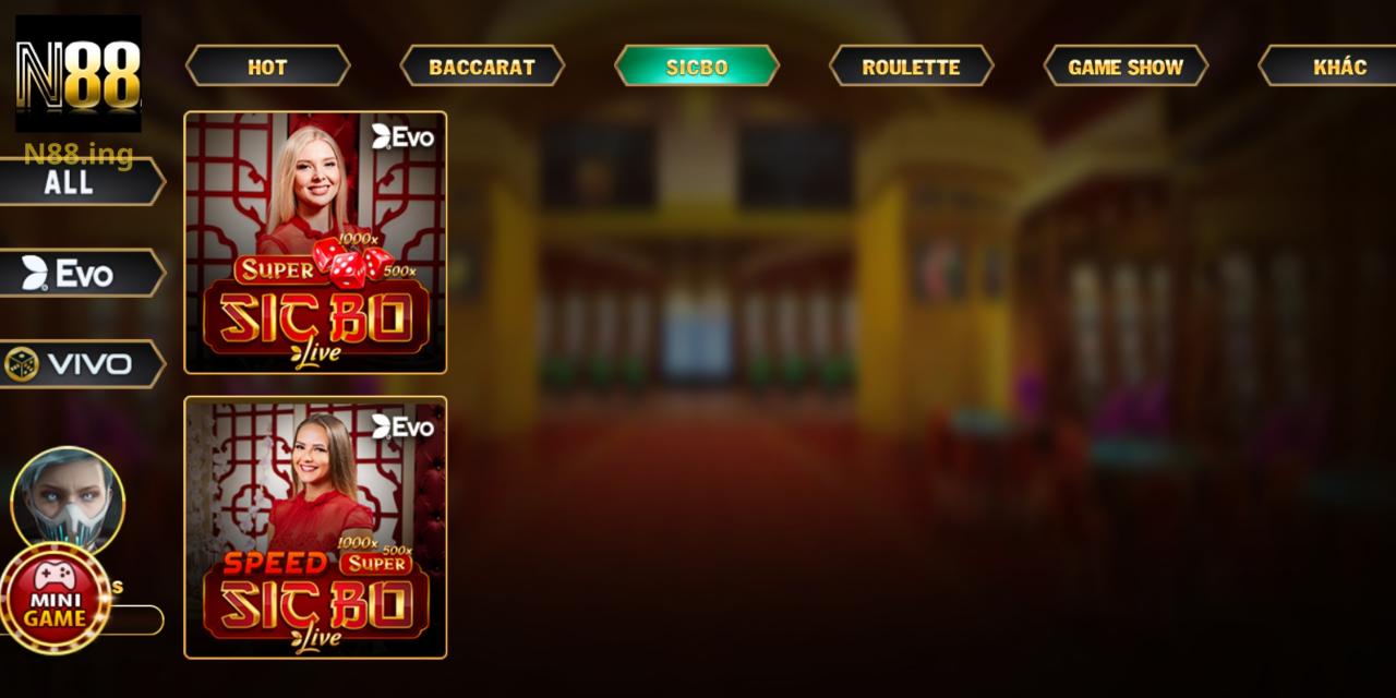 Tính năng cần phải biết khi chơi Sicbo Live tại trang chơi N88